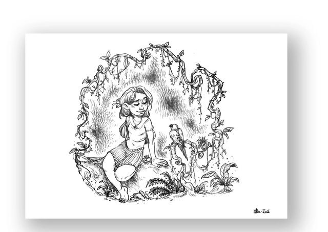 Le Jour se Lève, exlibris, 10x15cm