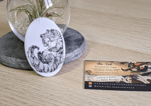 Scratchy, Broche Soft Touch ovale