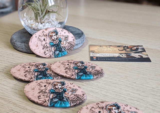 Victorien, Broche Soft Touch ovale
